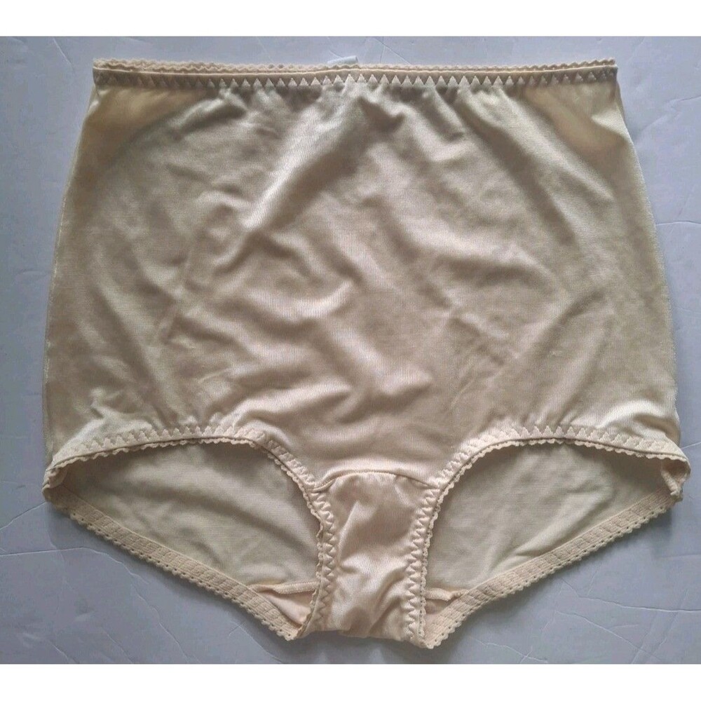Vintage Hanes Her Way Light Tummy Shaper Brief Panties Size 2X Beige 0500